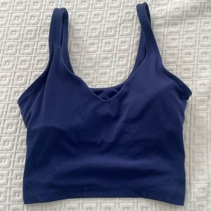 Lululemon align crop size 2.  Navy blue.  Good condition.